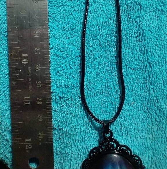 Colorful aurora Gothic necklace. Ignore the reflections in the pic. - Picture 5 of 6